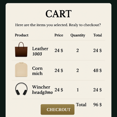 صفحة السلة - Cart