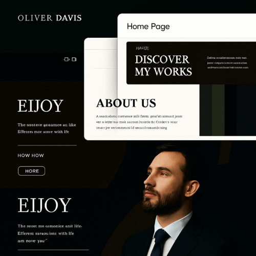 واجهة أولى احترافية تعكس هوية مشروعك